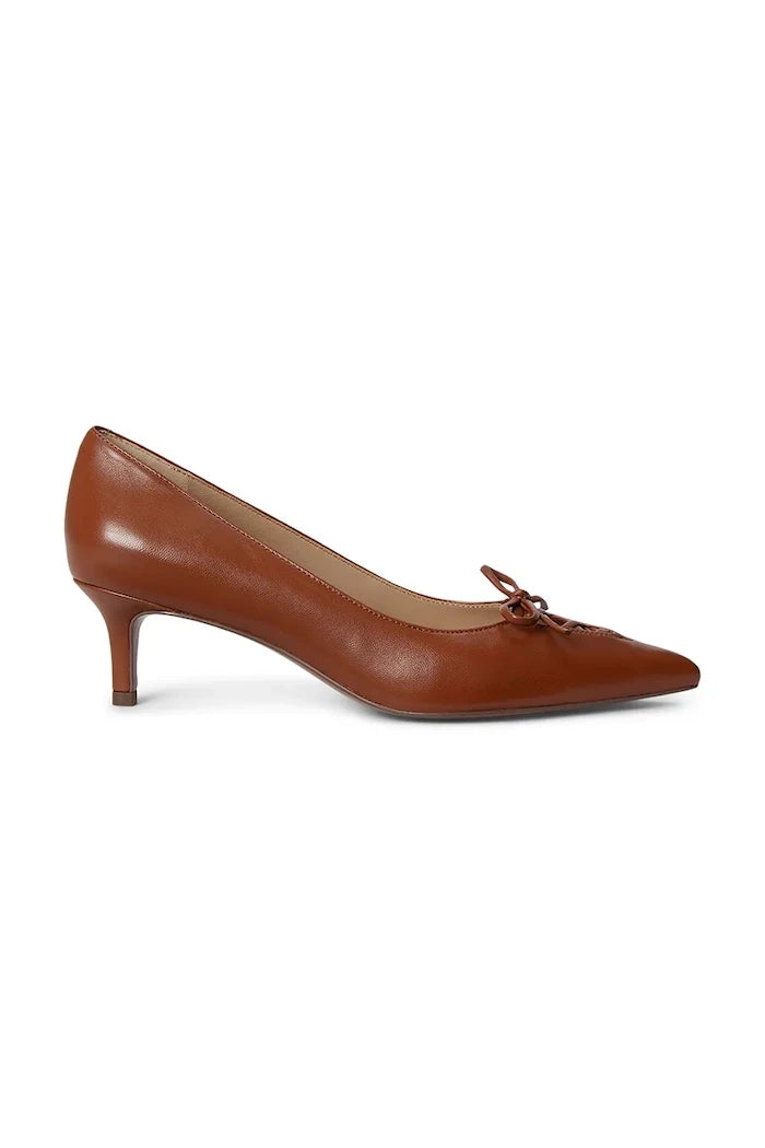 Lauren Ralph Lauren обувки с ток кожени Adrienne