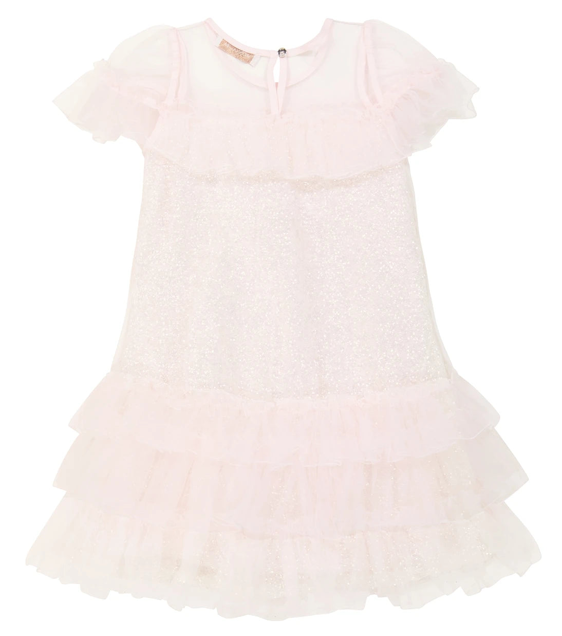 Monnalisa - Embellished tulle dress