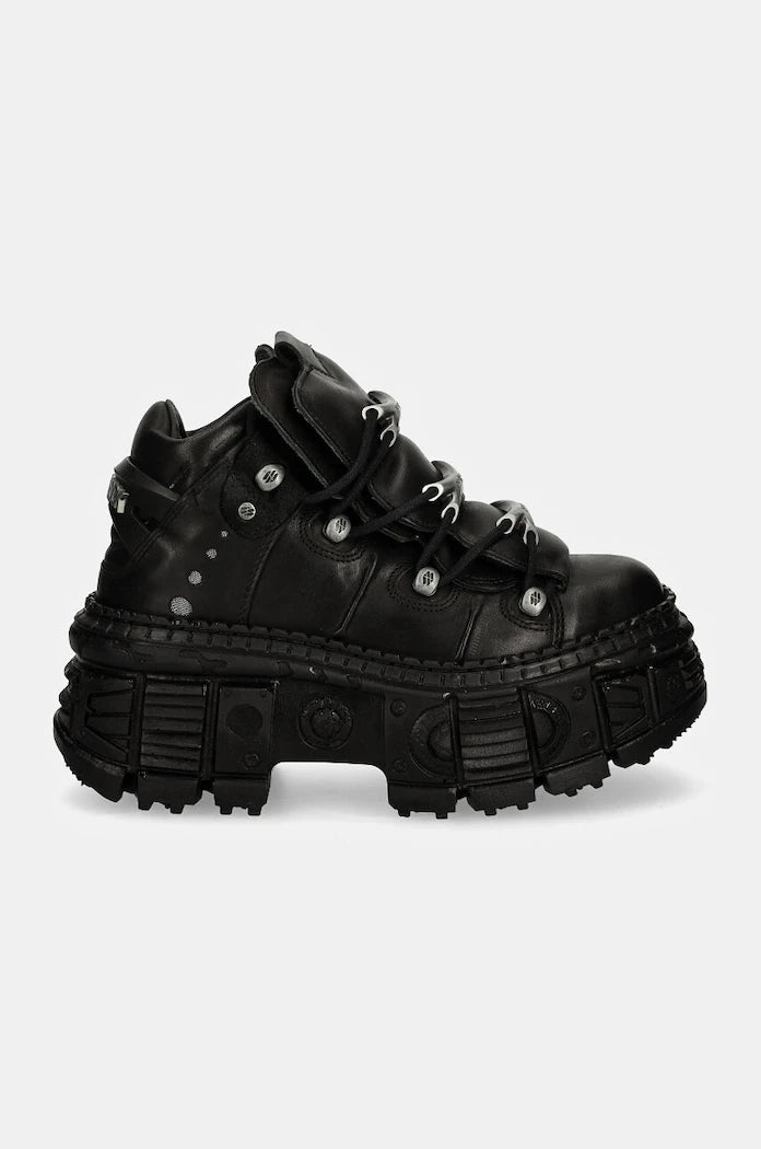 Кожени маратонки New Rock CRUST NEGRO + TANK CASCO NEGRO