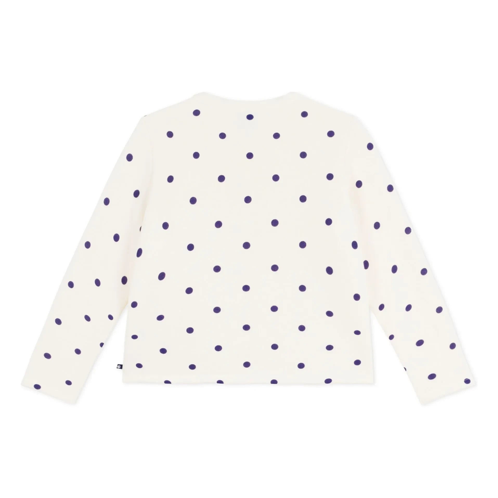 Petit Bateau - Molton Polka Dot Cardigan | Ecru