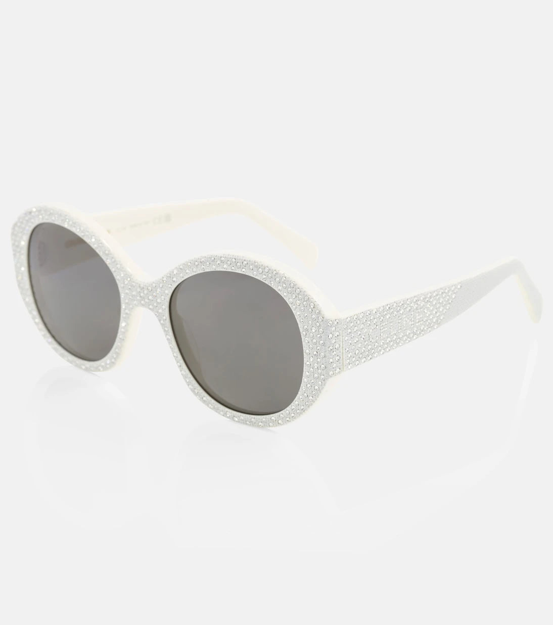 Celine Eyewear - Bold 3 Dots embellished round sunglasses