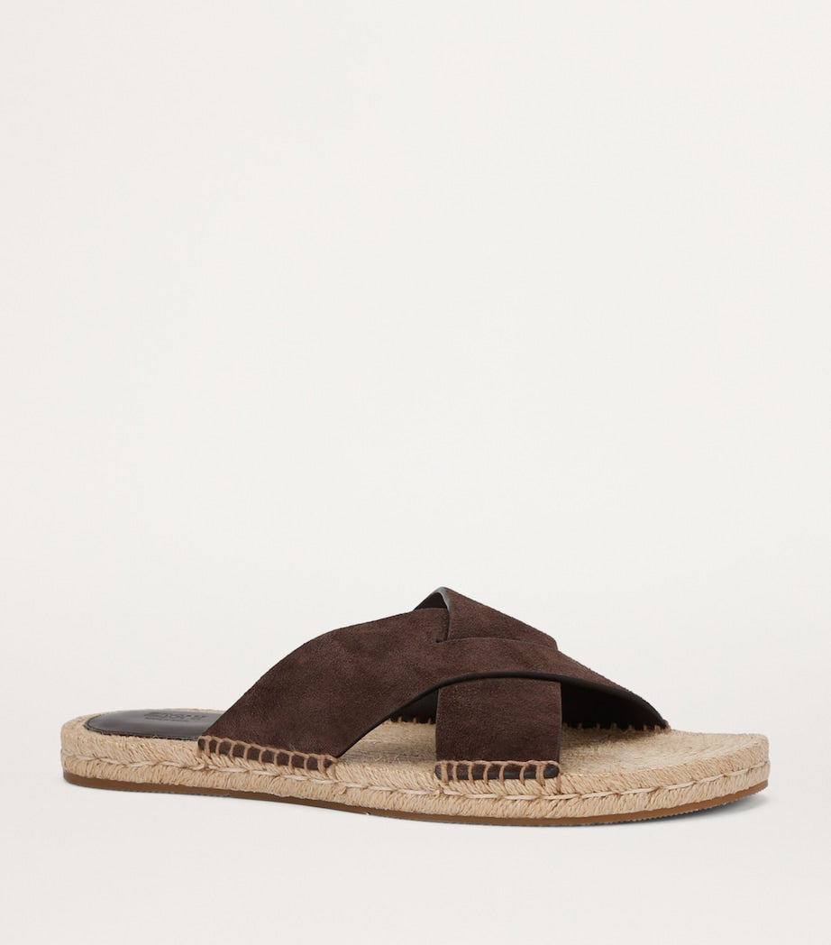 Zegna Suede Espadrille Sandals
