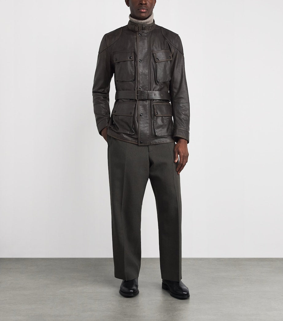 Green Legacy Trialmaster Panther Leather Jacket