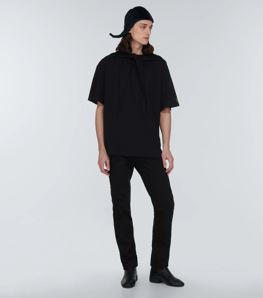 Raf Simons - Cotton jersey hooded T-shirt