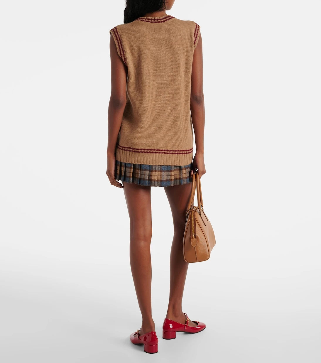 Prada - Logo wool and cashmere sweater vest