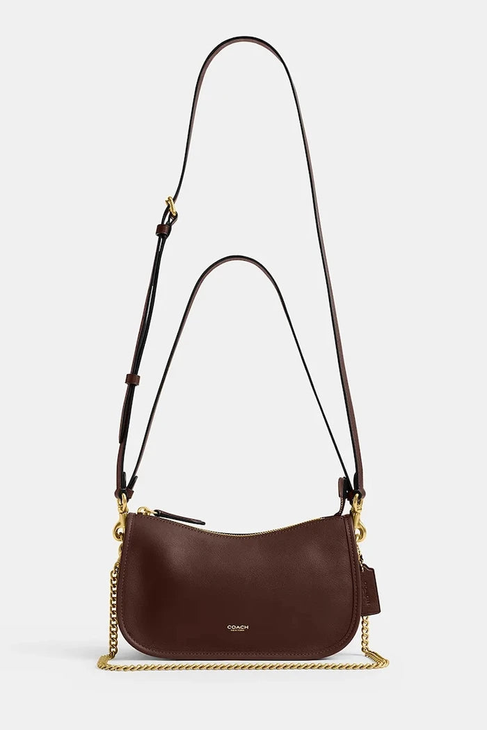 Coach чанта дамска от кожа Waverly