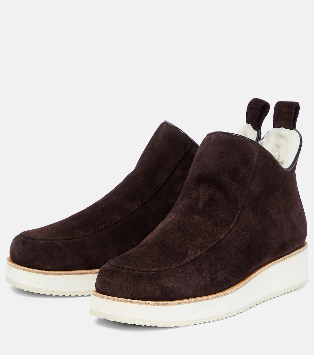 Gabriela Hearst - Harry shearling-lined suede ankle boots