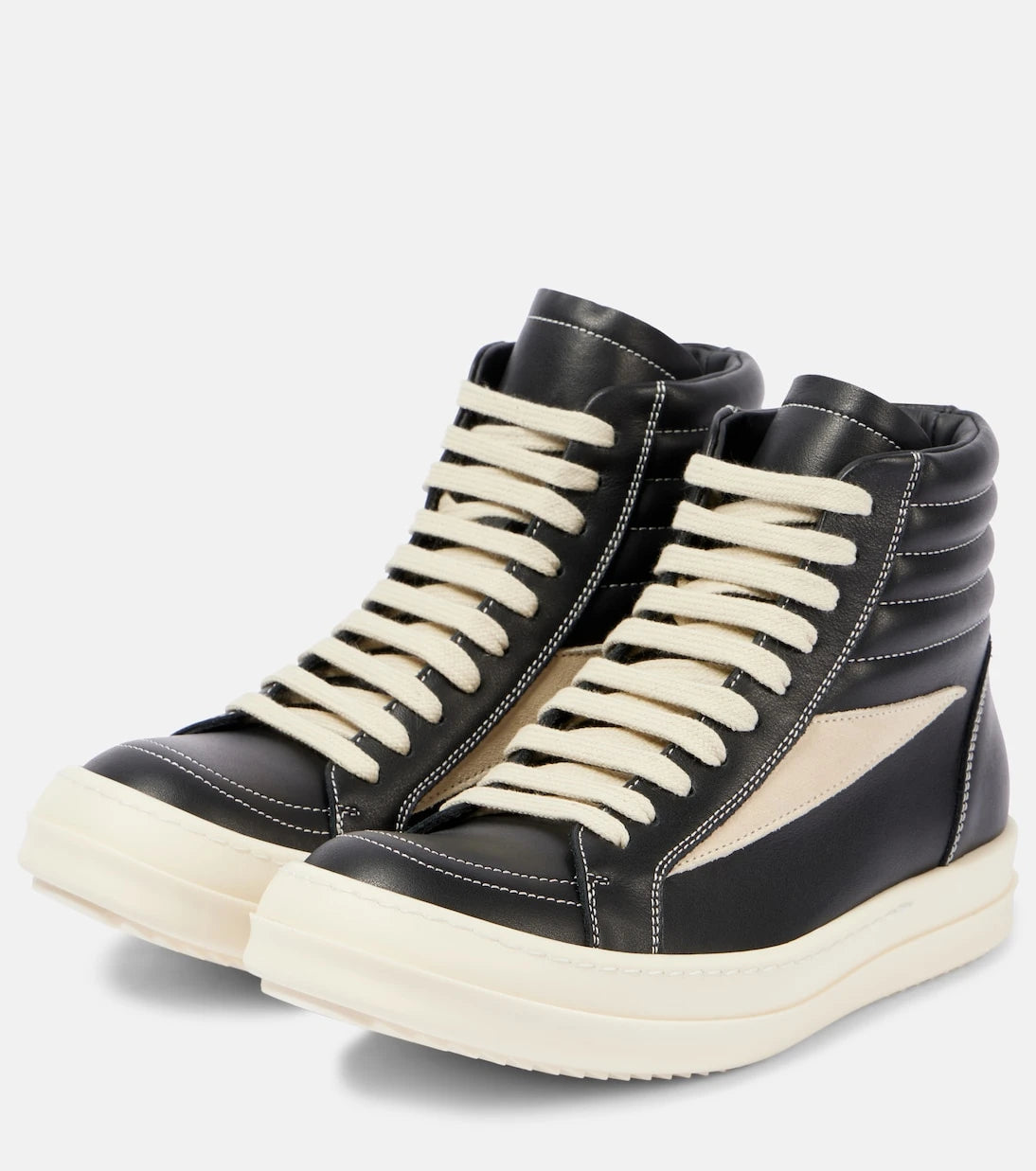 Rick Owens - Vintage leather high-top sneakers