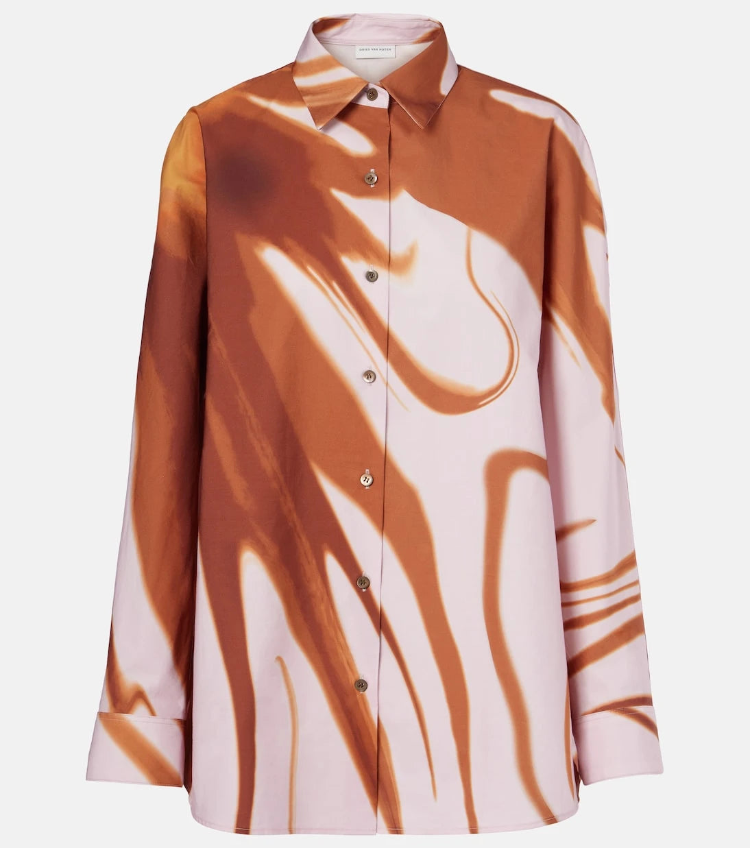 Dries Van Noten - قميص قطني مطبوع