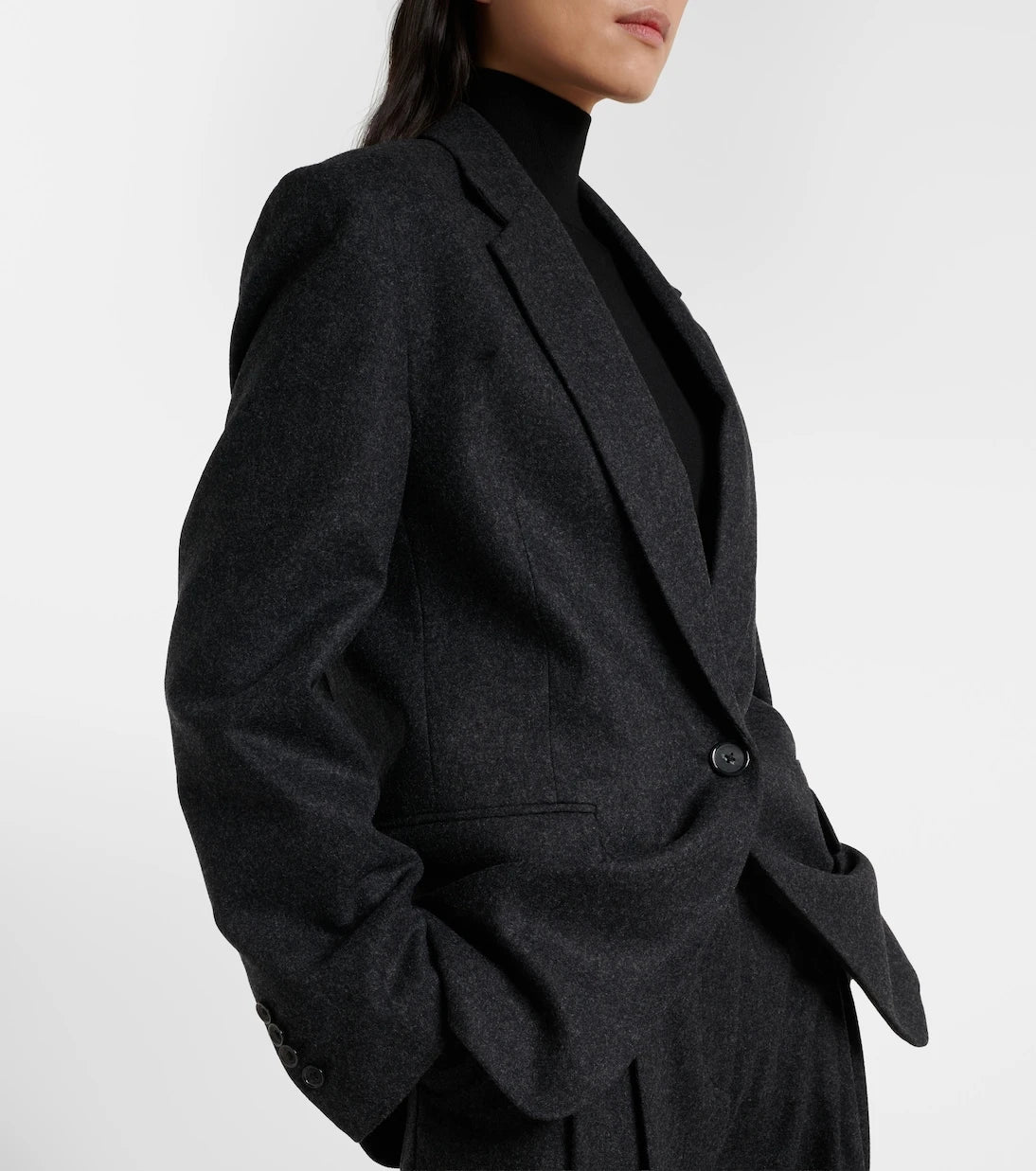 Toteme - Wool-blend flannel blazer