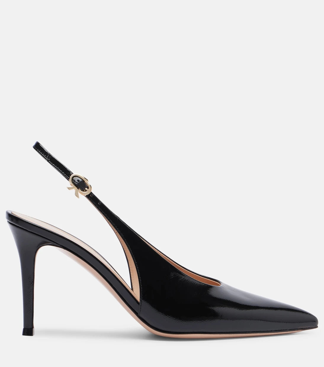 Gianvito Rossi - Robbie 85 leather slingback pumps