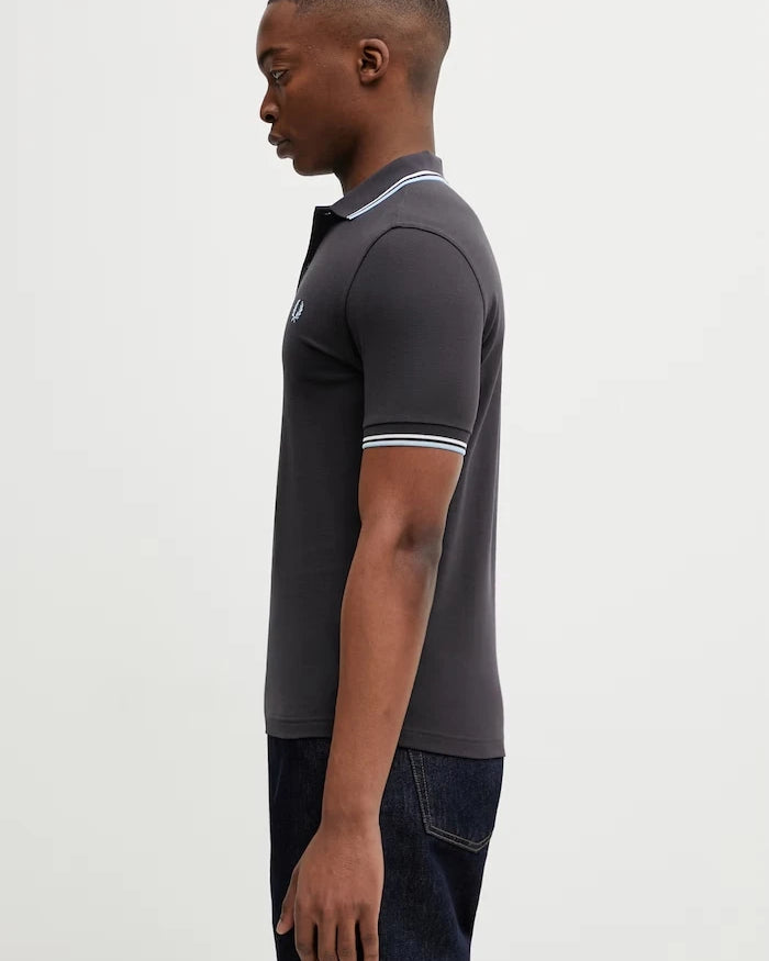 Памучна тениска с яка Fred Perry