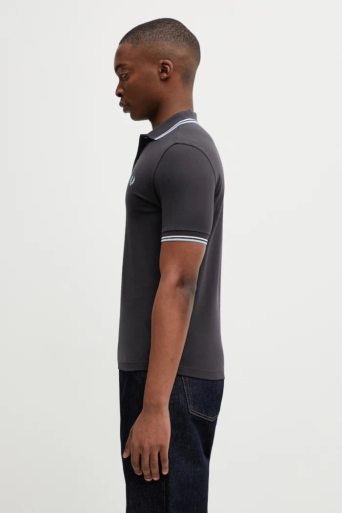 Памучна тениска с яка Fred Perry