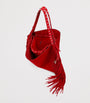 Christian Louboutin Baggy Suede Fringed Tote Bag