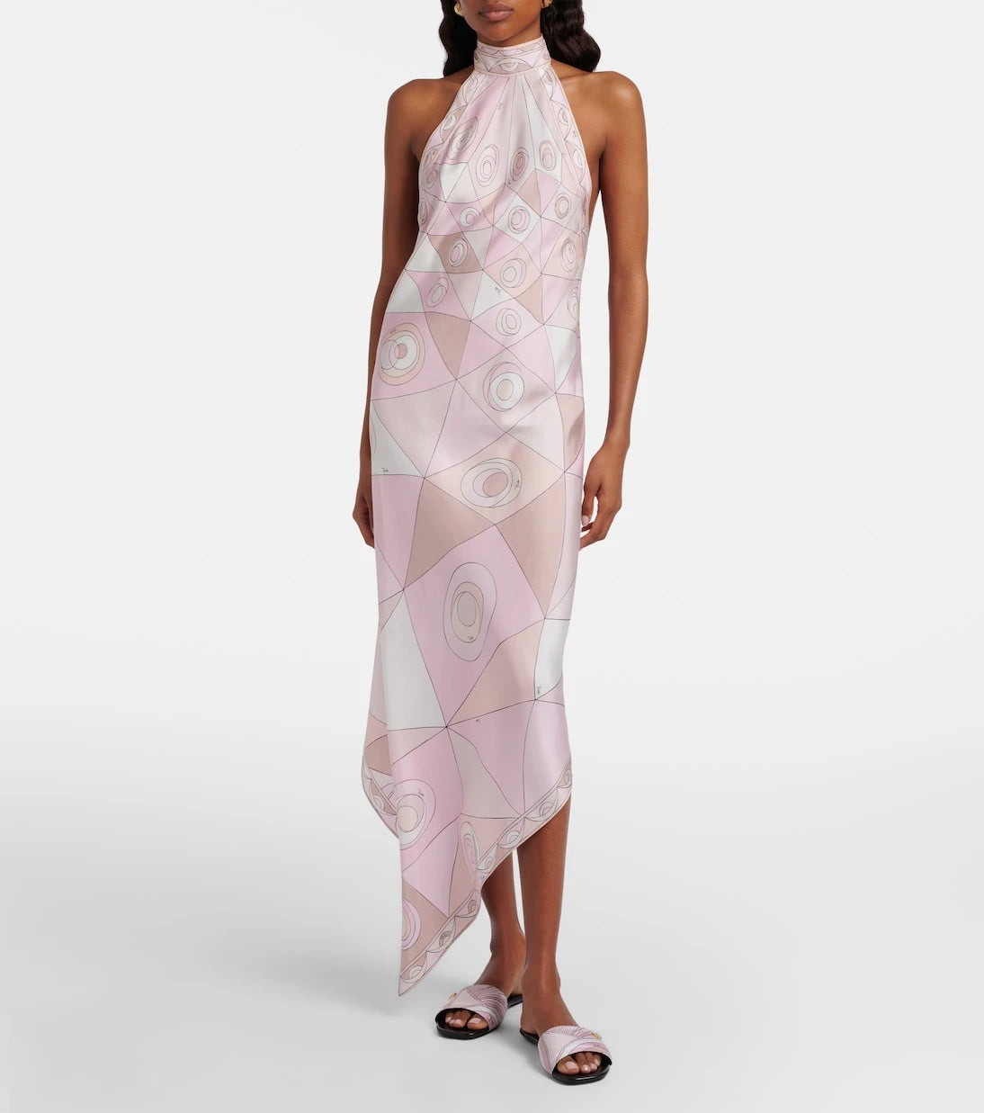 Pucci - Occhi silk twill maxi dress