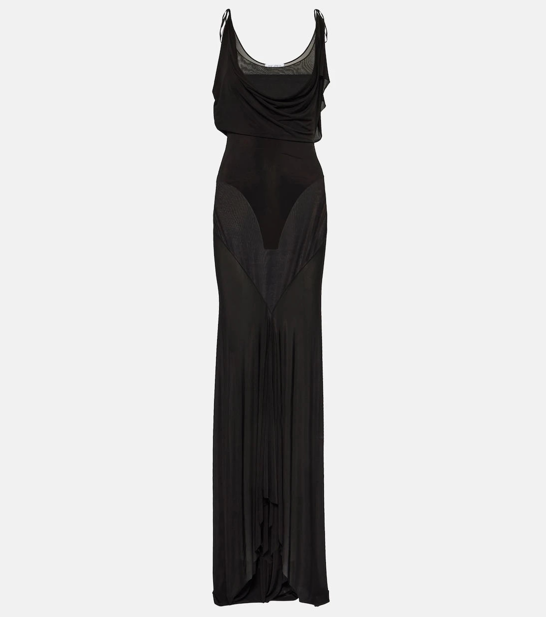 The Attico - Semi-sheer jersey gown