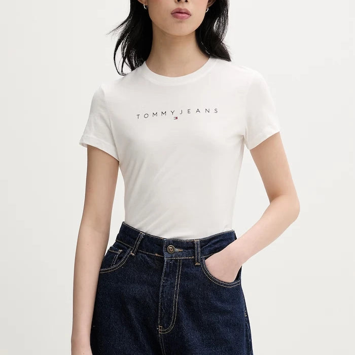 Tommy Jeans kadın pamuklu tişört