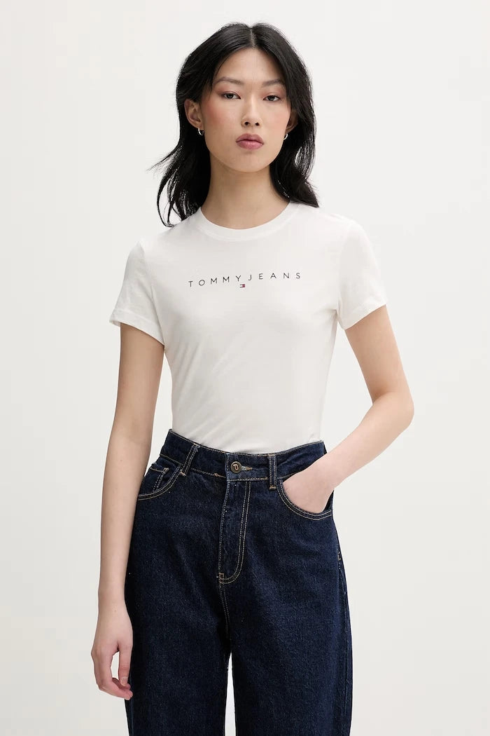 Tommy Jeans kadın pamuklu tişört