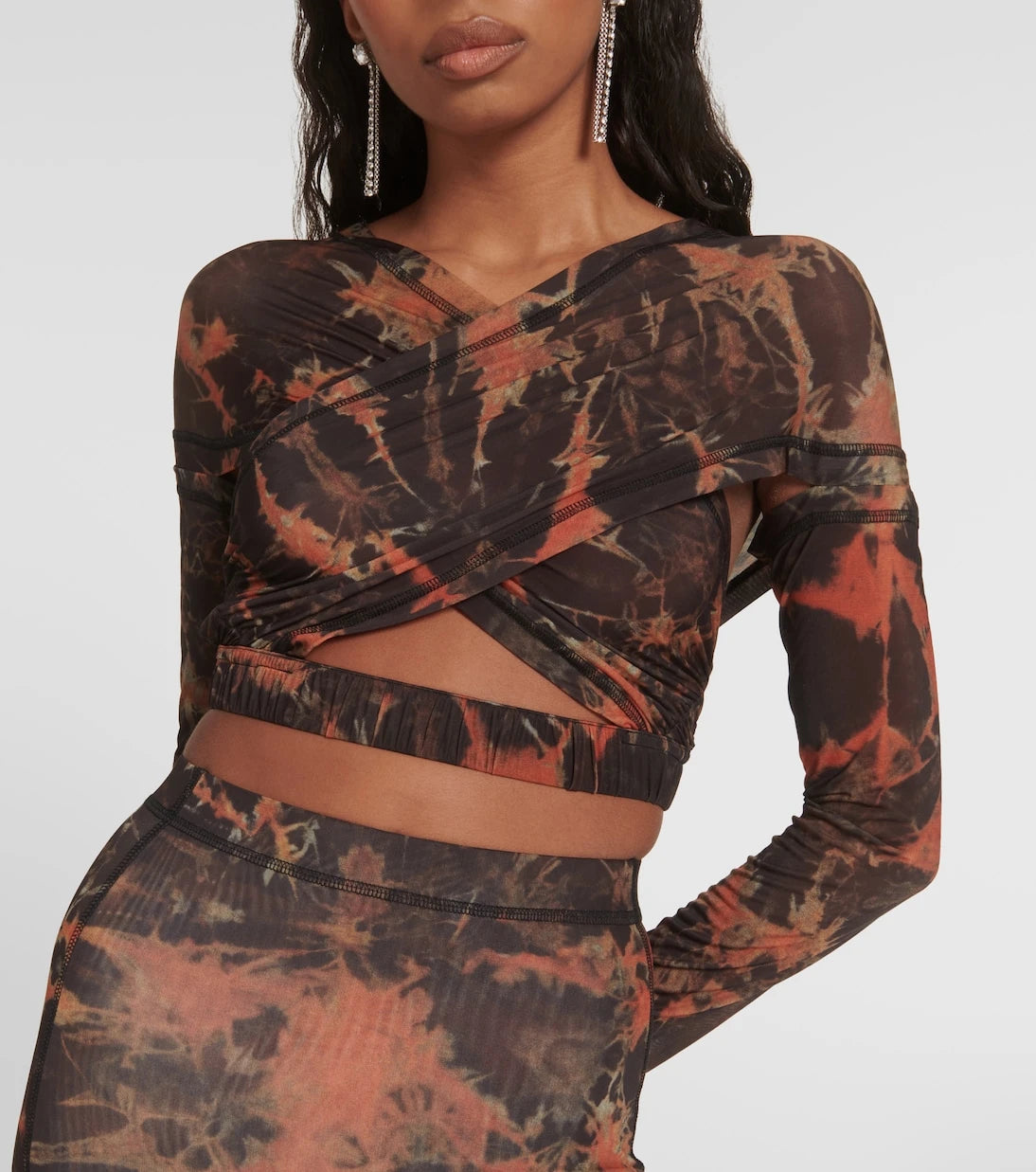 KNWLS - Anti Cross Over jersey crop top