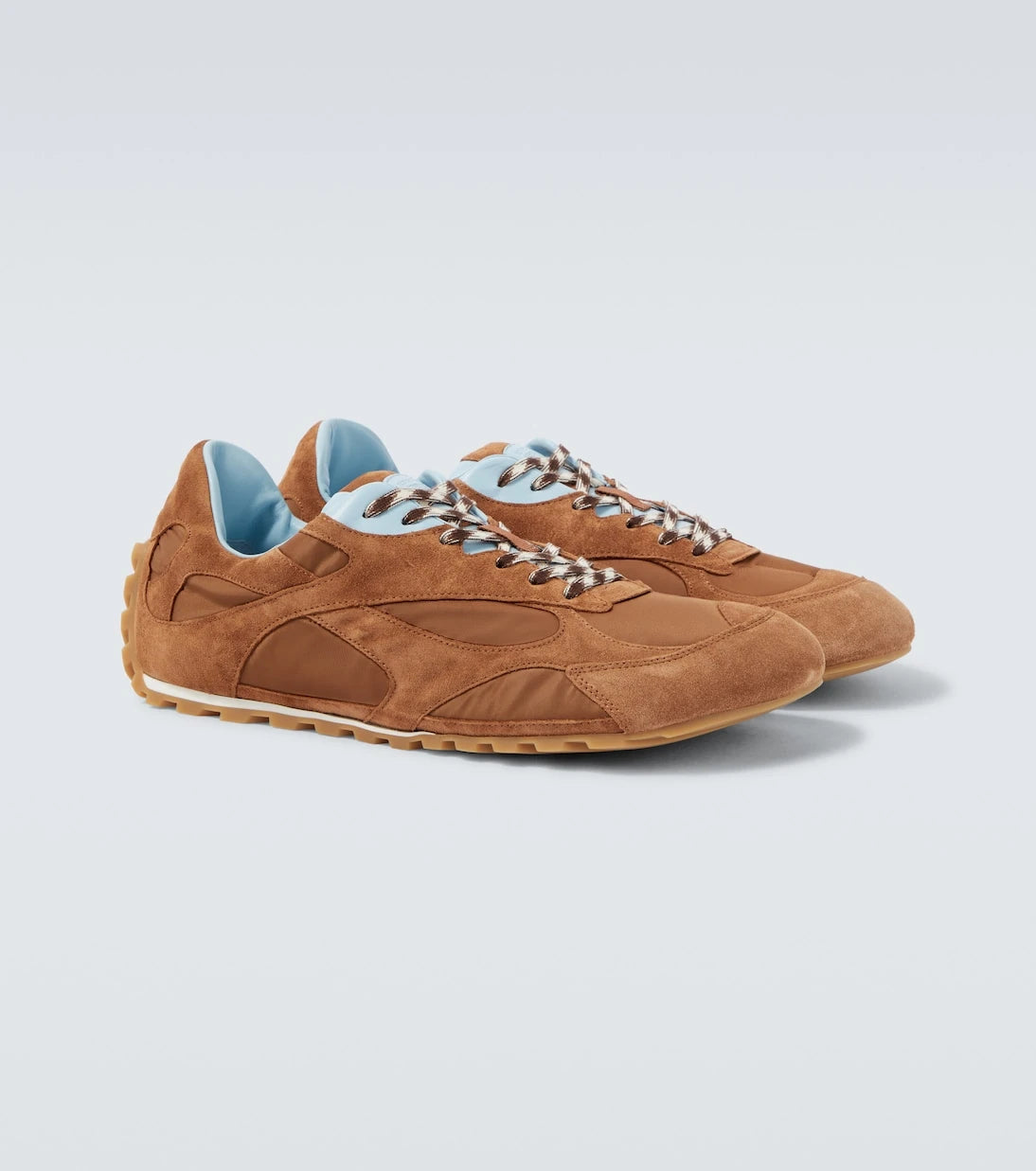 Bottega Veneta - Orbit Flash suede-trimmed sneakers