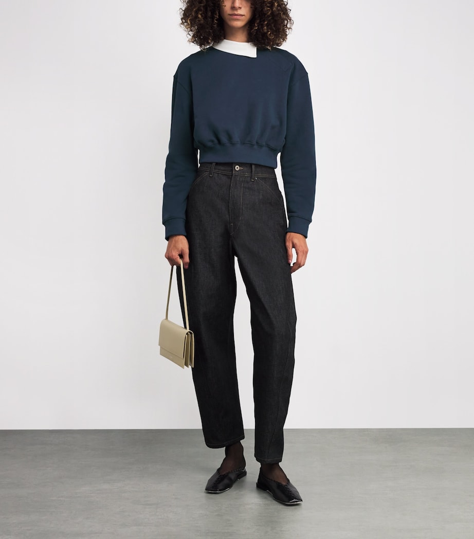 Navy Asymmetric Rugby Sweatshirt