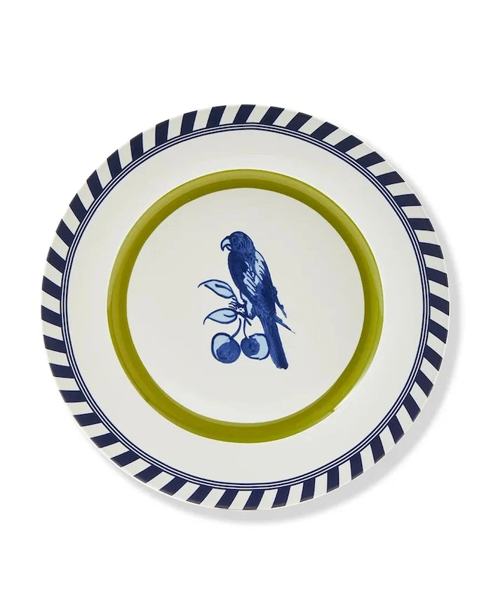 POLSPOTTEN bird patterned 27 cm Tabak Seti (2 parça)