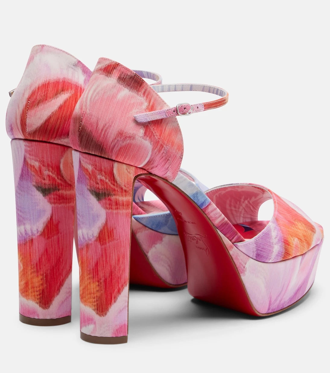 Christian Louboutin - Sandaloo 130 floral platform sandals