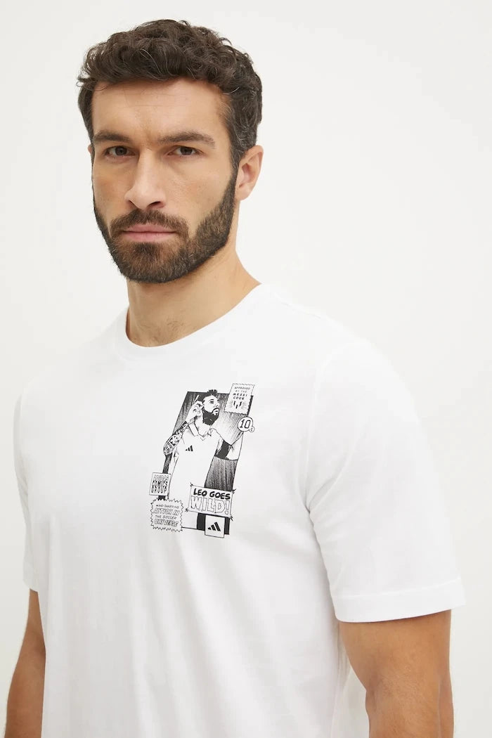 Памучна тениска adidas Performance Messi