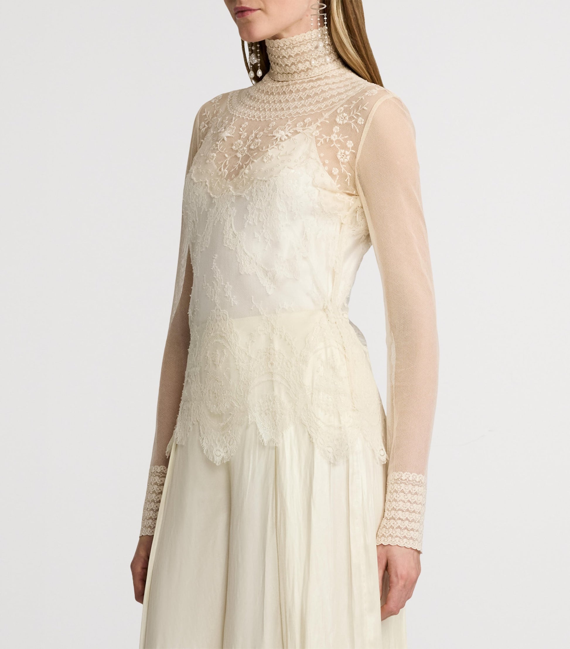 White Delilah Embellished Top