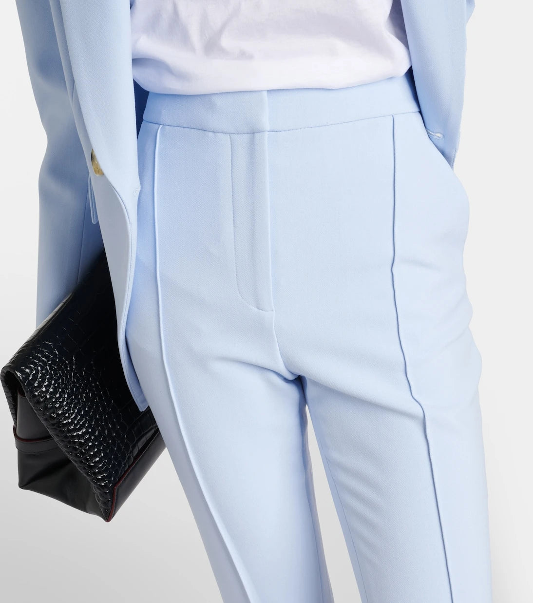 Veronica Beard - Tani cropped high-rise flared pants