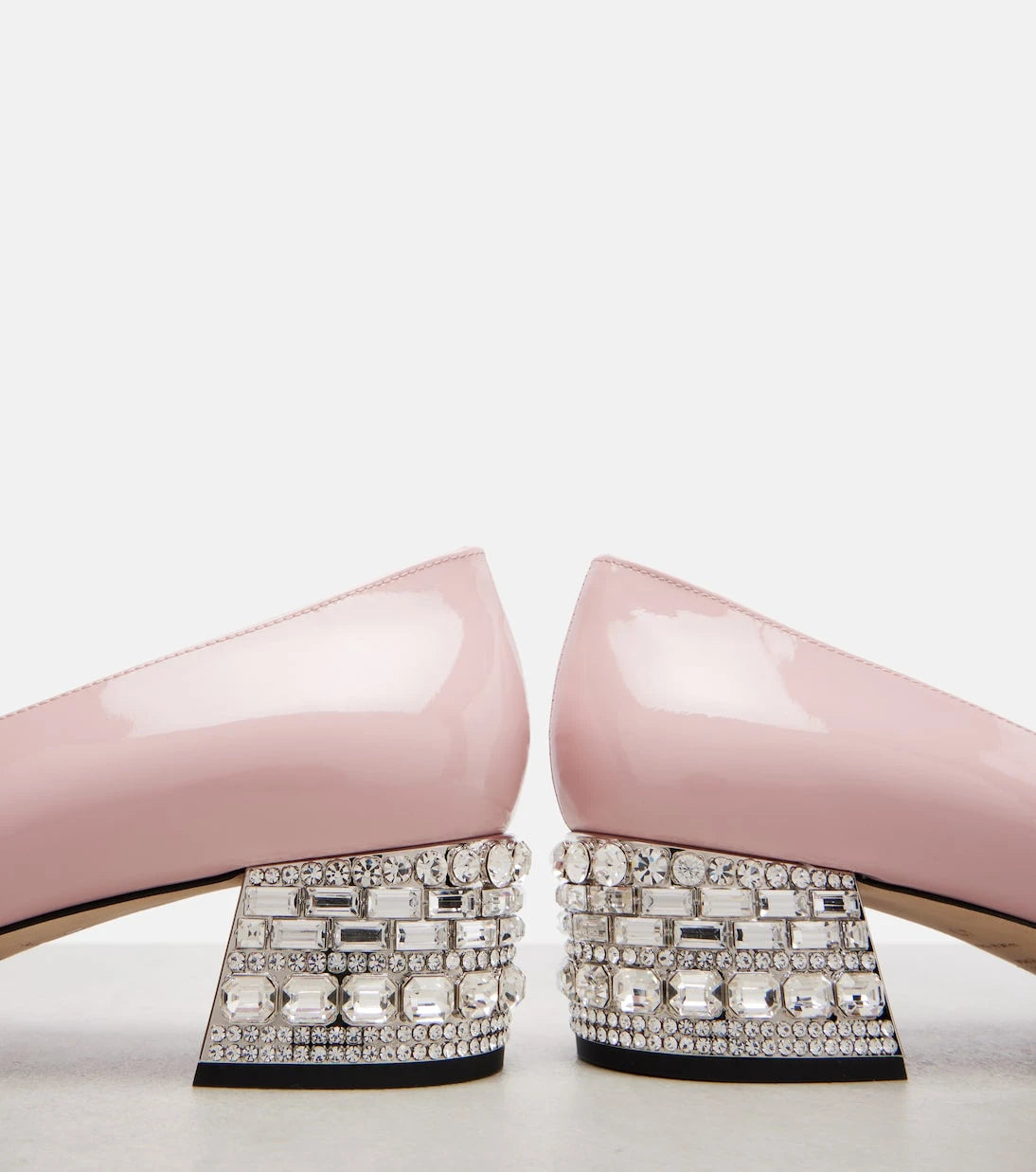 Jimmy Choo - Elisa 45 embellished patent leather pumps