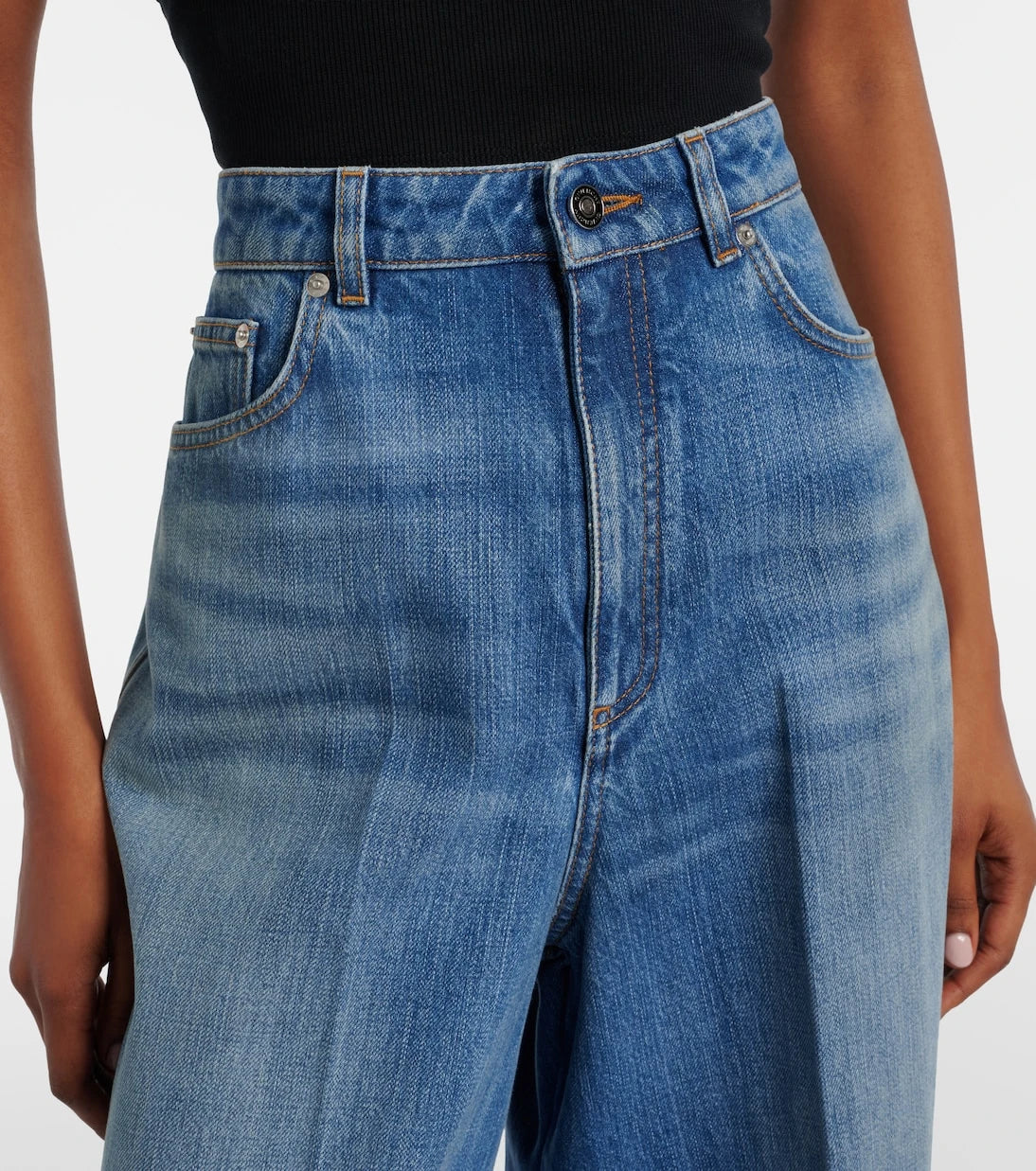 Givenchy - Mid-rise wide-leg jeans