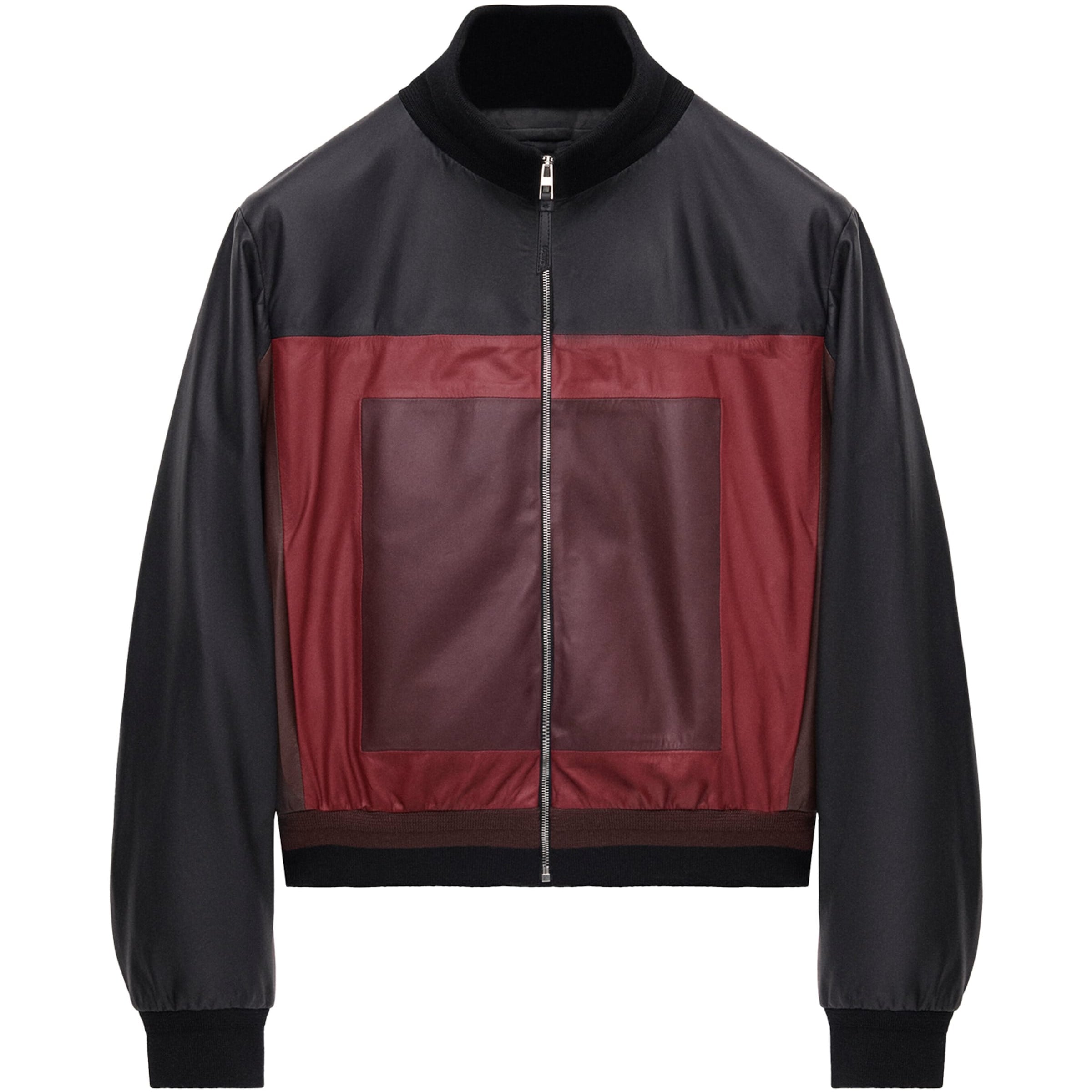 LOEWE Black Leather Cropped Jacket