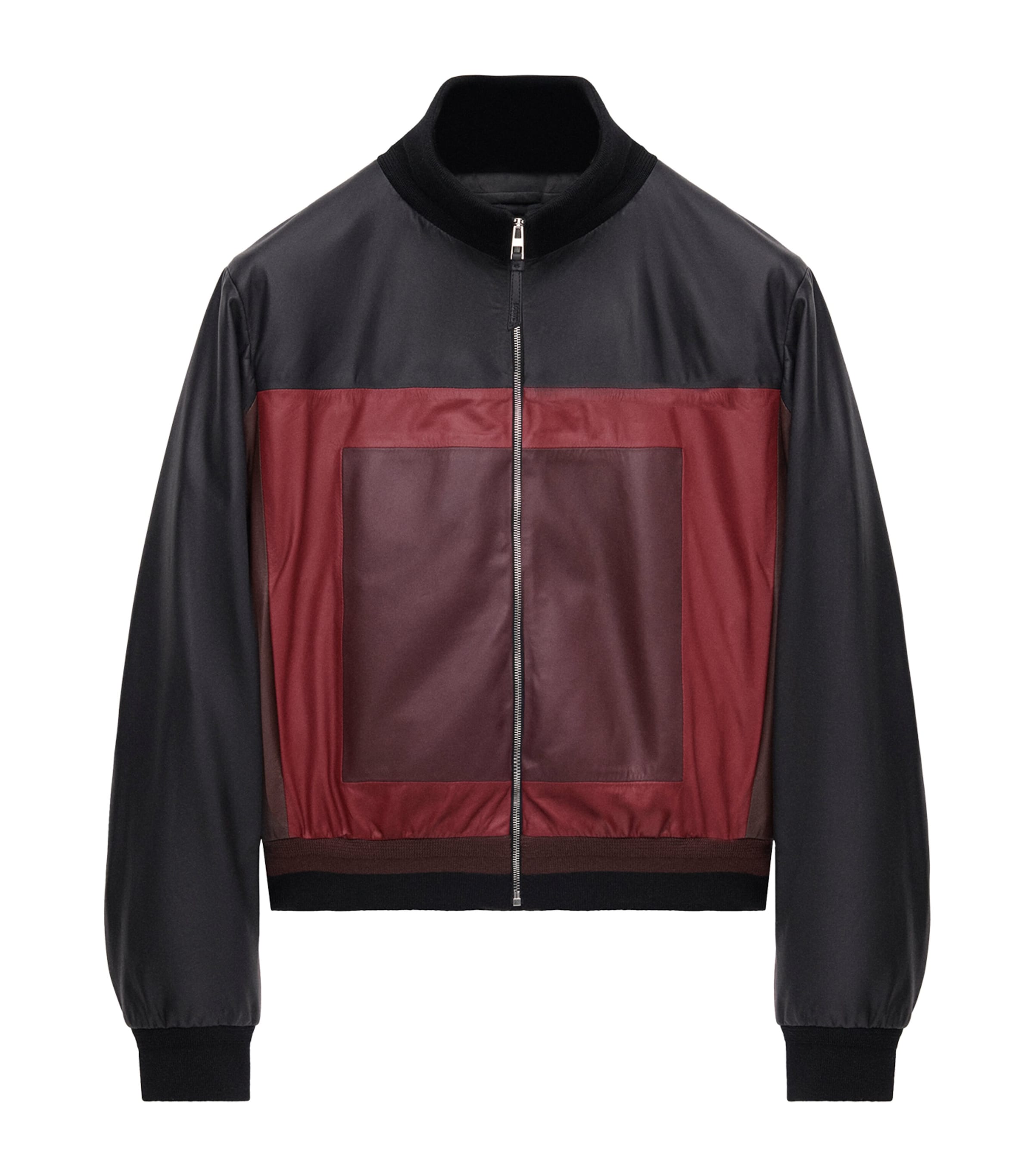 LOEWE Black Leather Cropped Jacket