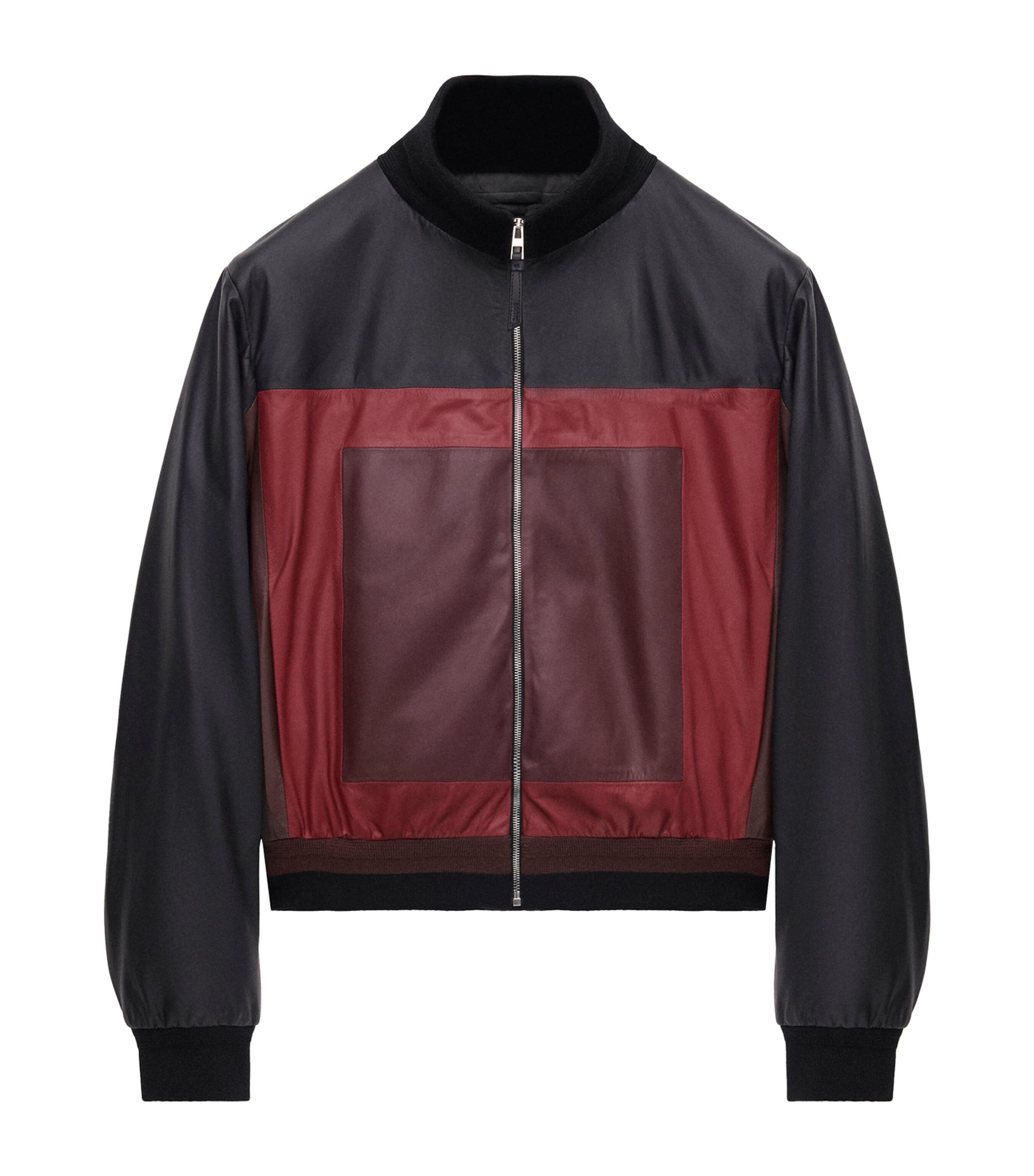 LOEWE Black Leather Cropped Jacket