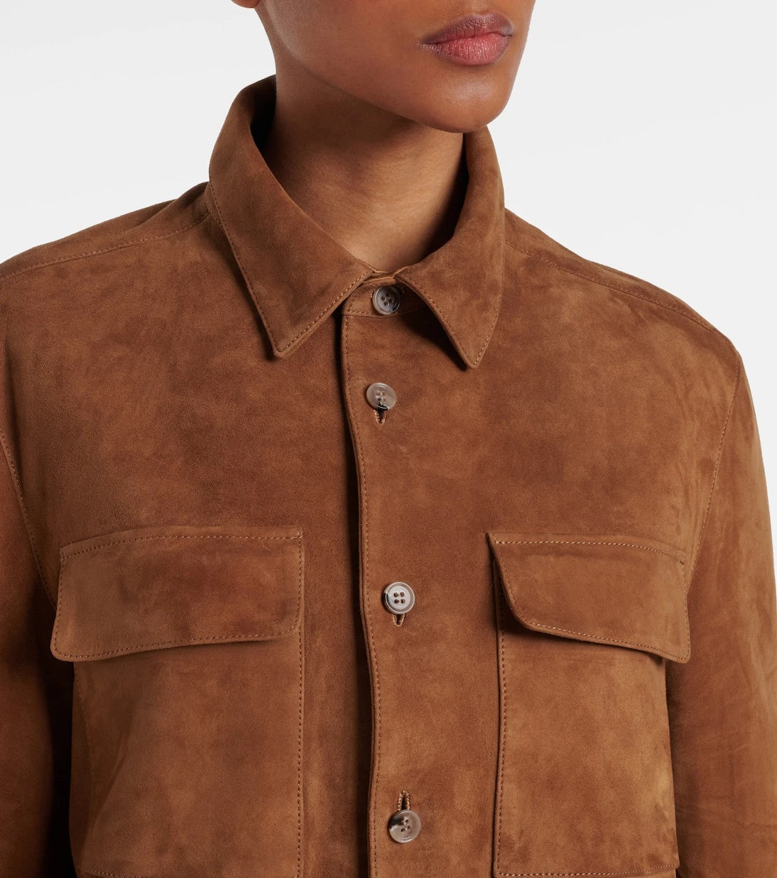 Nour Hammour - Jude suede shirt