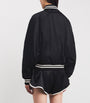 Polo Ralph Lauren Black Sateen Logo Bomber Jacket