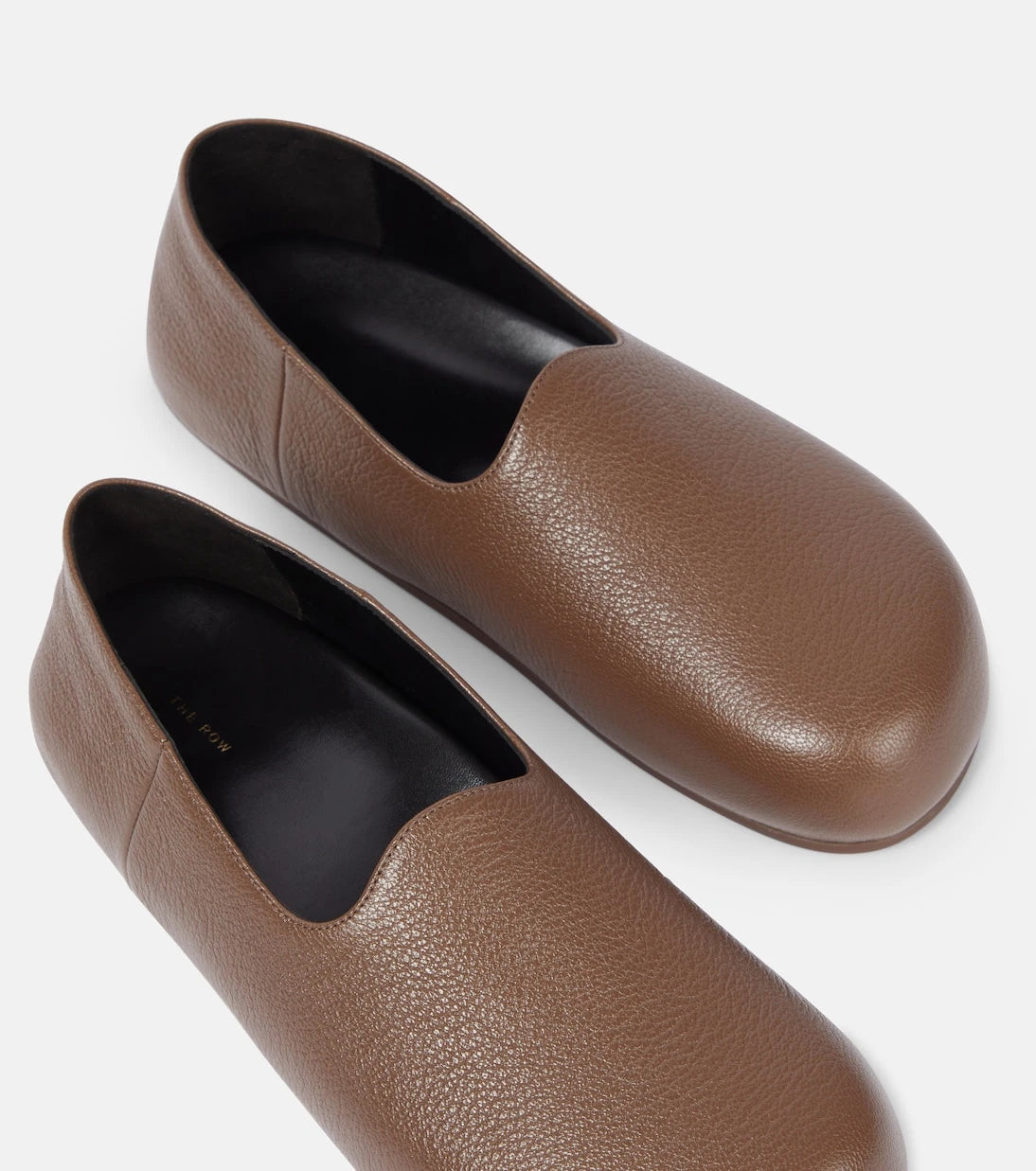 The Row - Hugh leather slip-on shoes