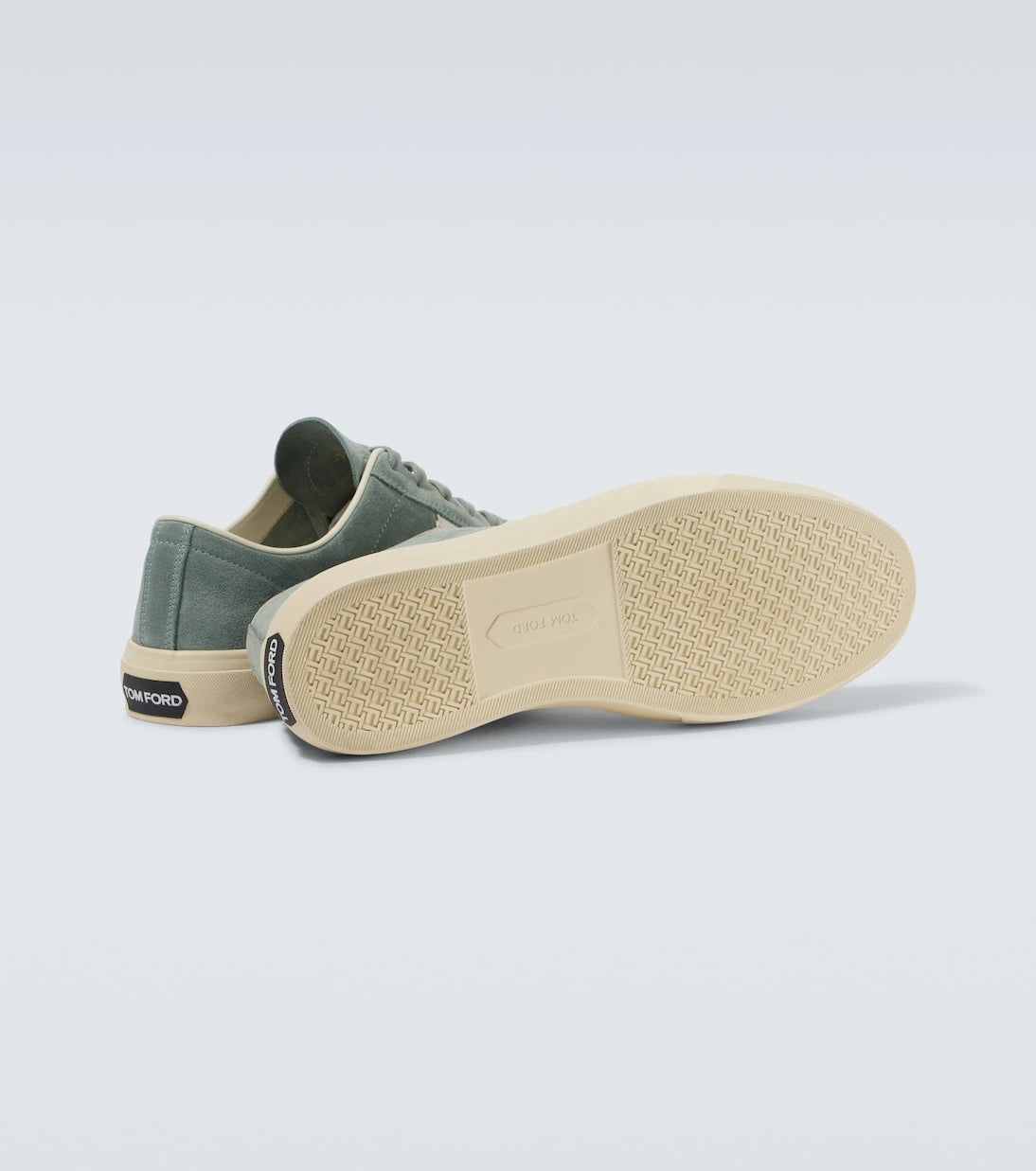 Tom Ford - Cambridge leather-trimmed suede sneakers