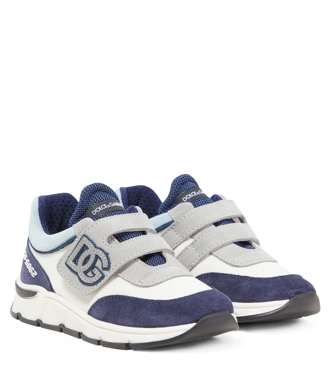 Dolce&Gabbana Kids - DG suede-trimmed sneakers