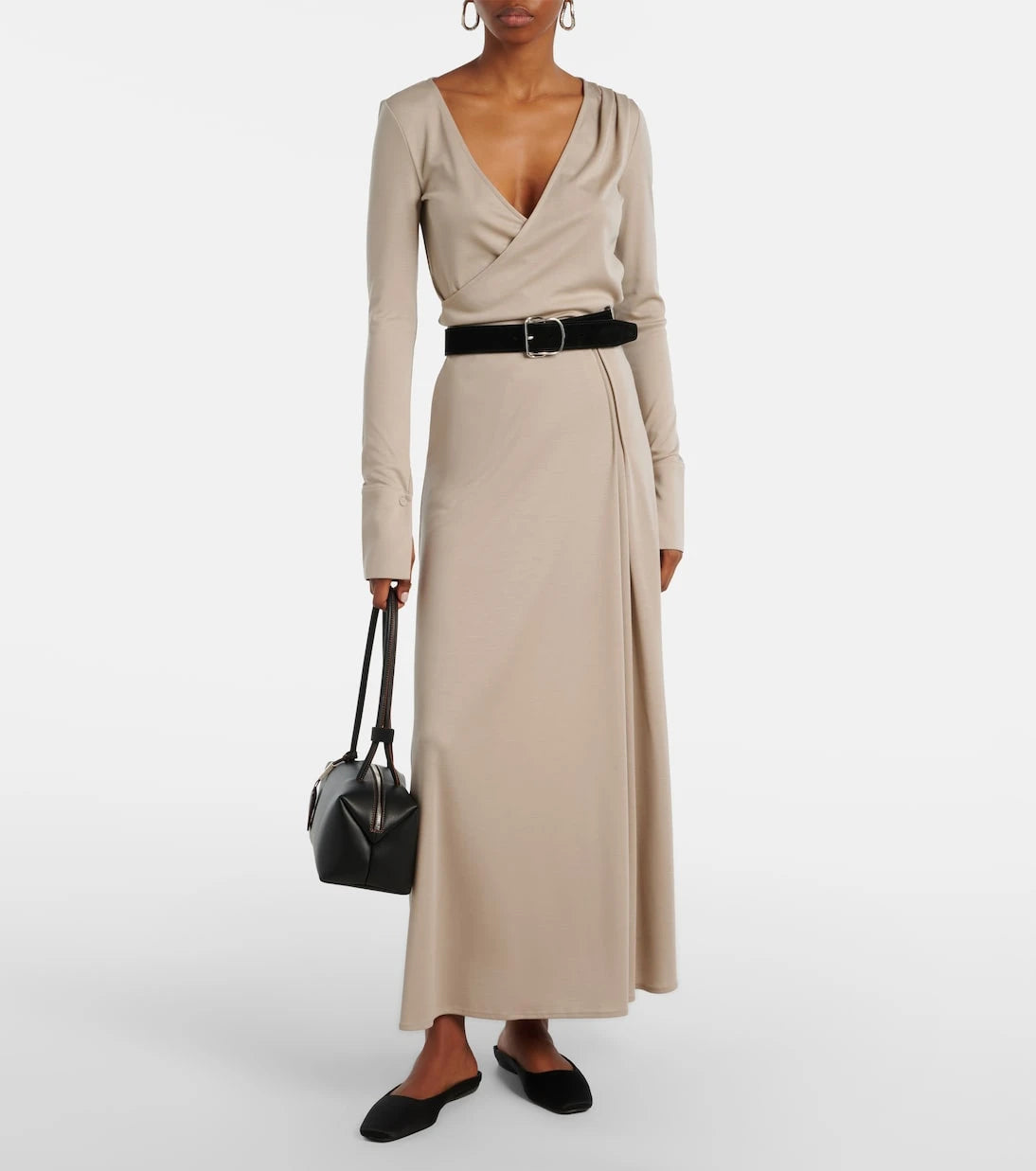 Max Mara - Stilla bakire yün maksi etek