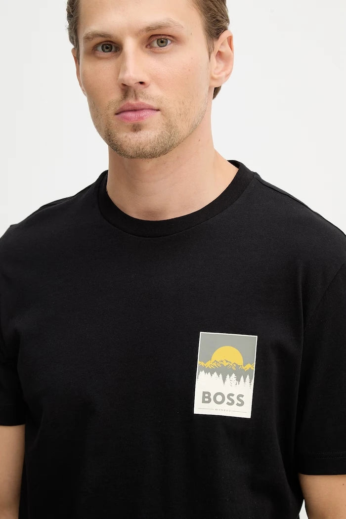 Памучна тениска BOSS Orange Te_Plain