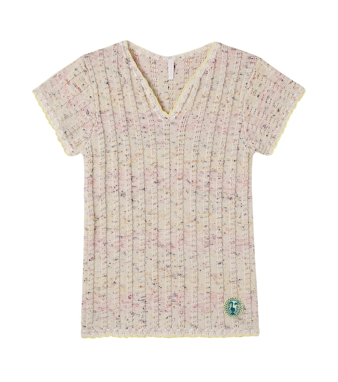 Zimmermann Kids - Knitted cotton-blend dress