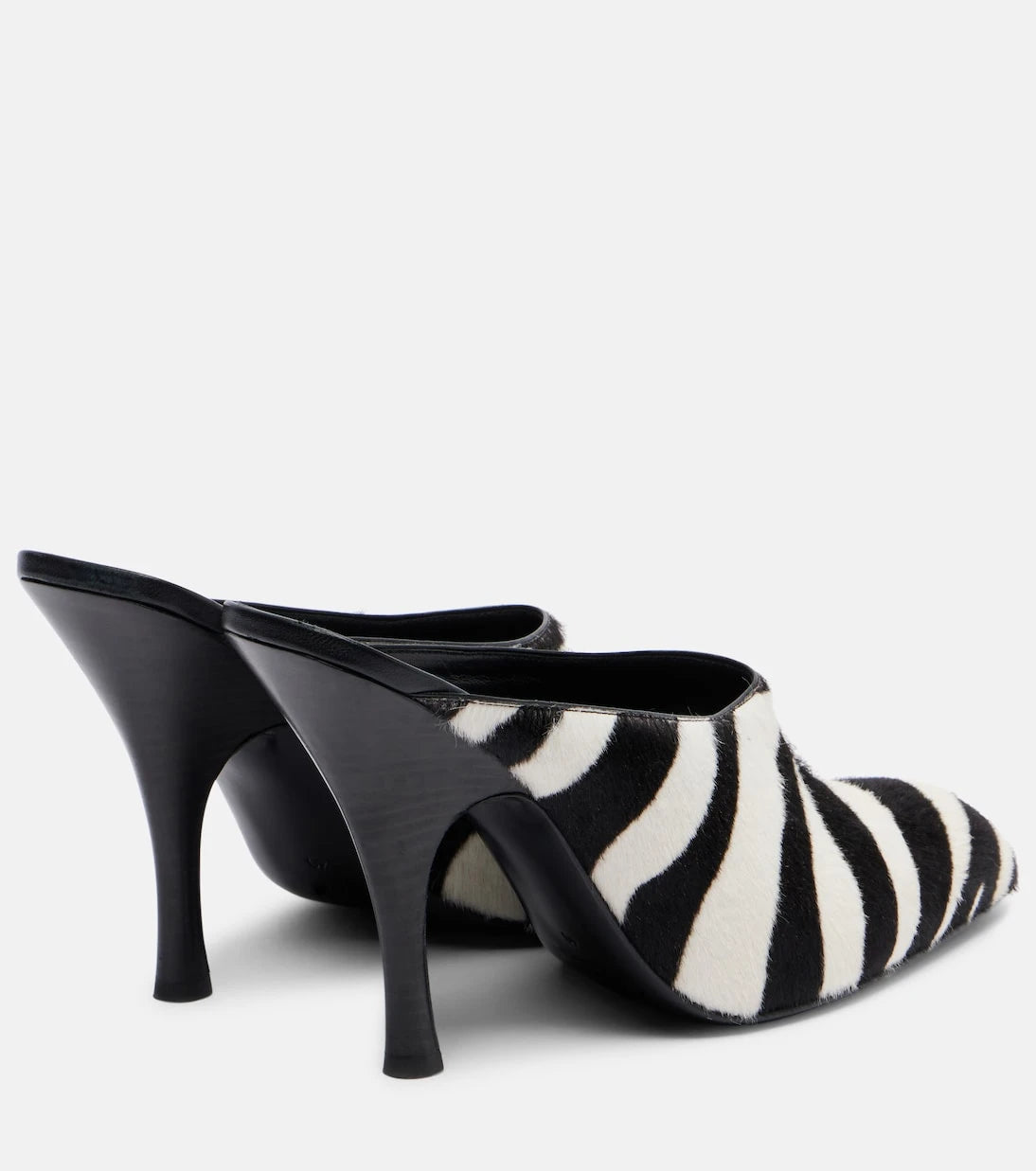 Khaite - Colt zebra-print calf hair mules