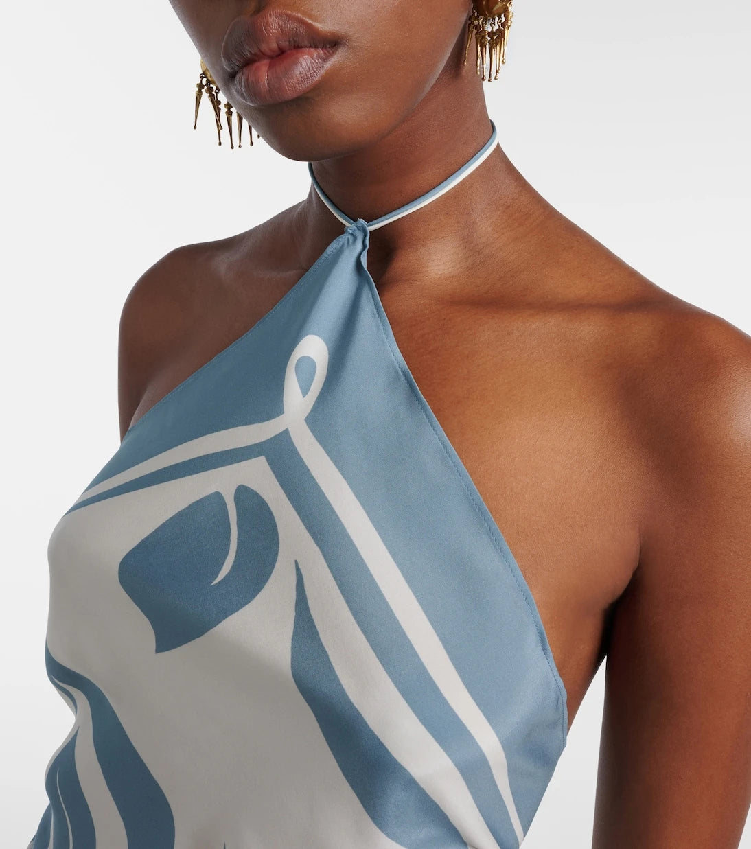 SIR - Lilou halterneck silk top