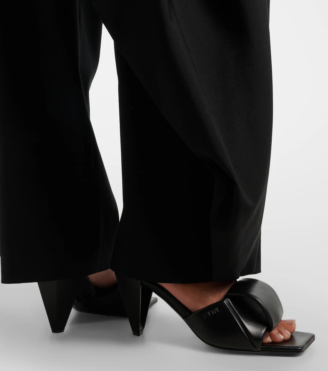 Loewe - Origami leather mules