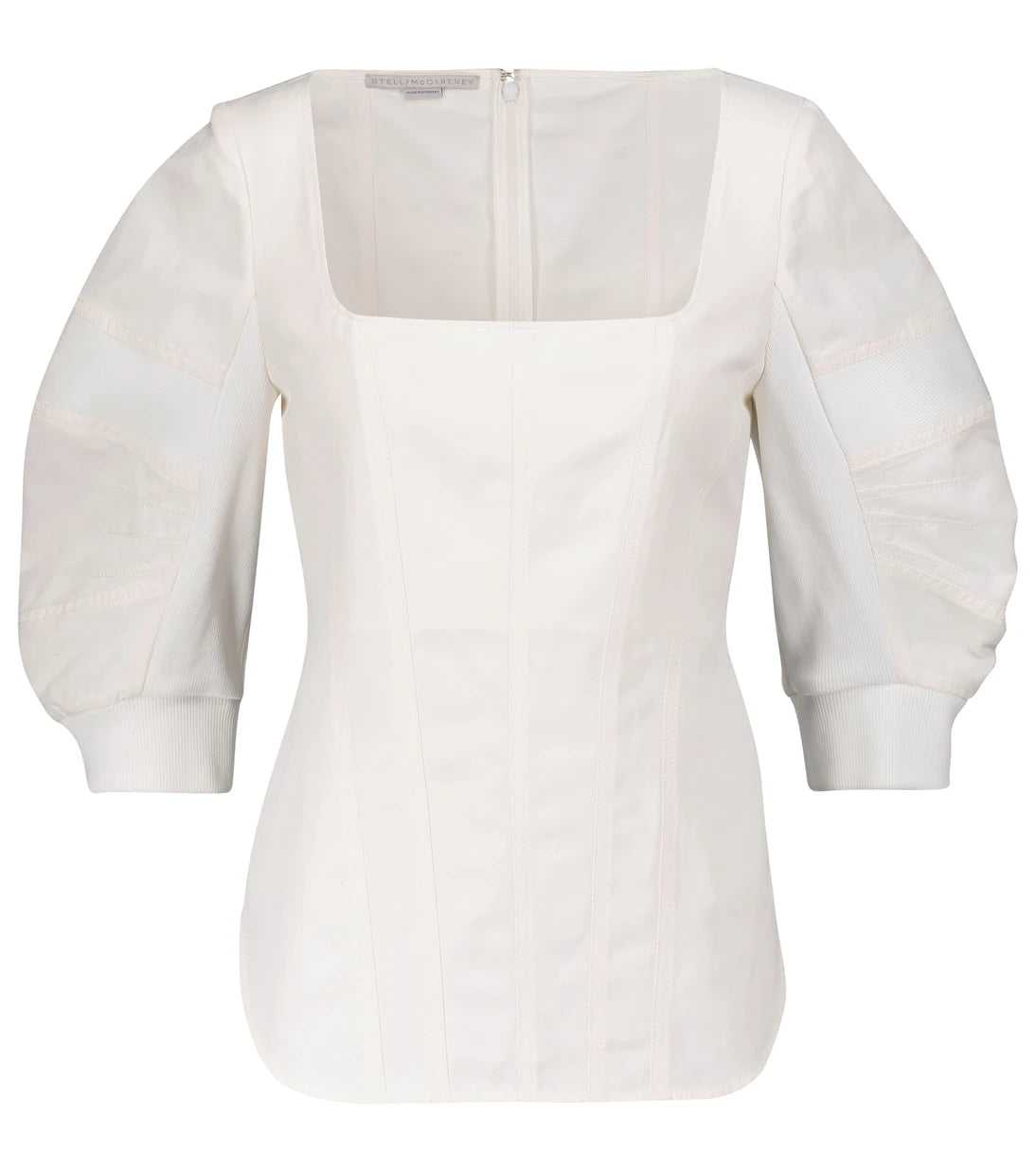 Stella McCartney - Cotton and linen-blend blouse