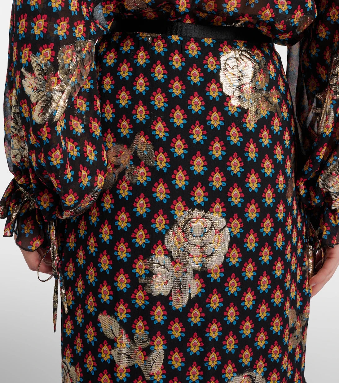 Etro - Printed silk-blend maxi skirt