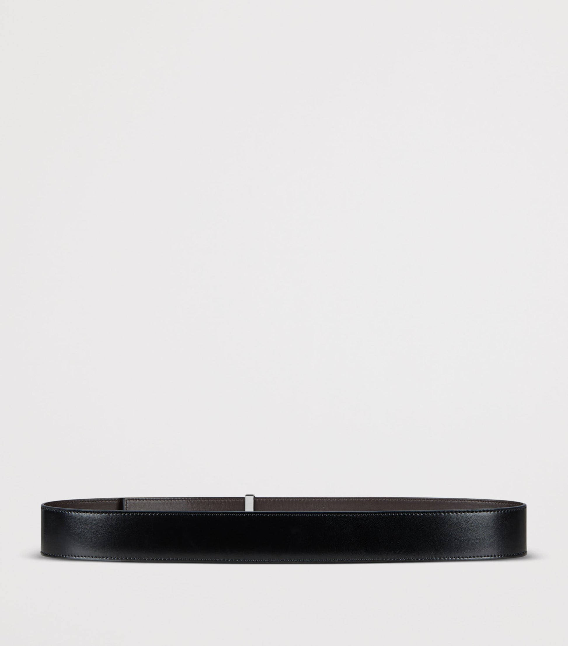 Leather Reversible Label Belt