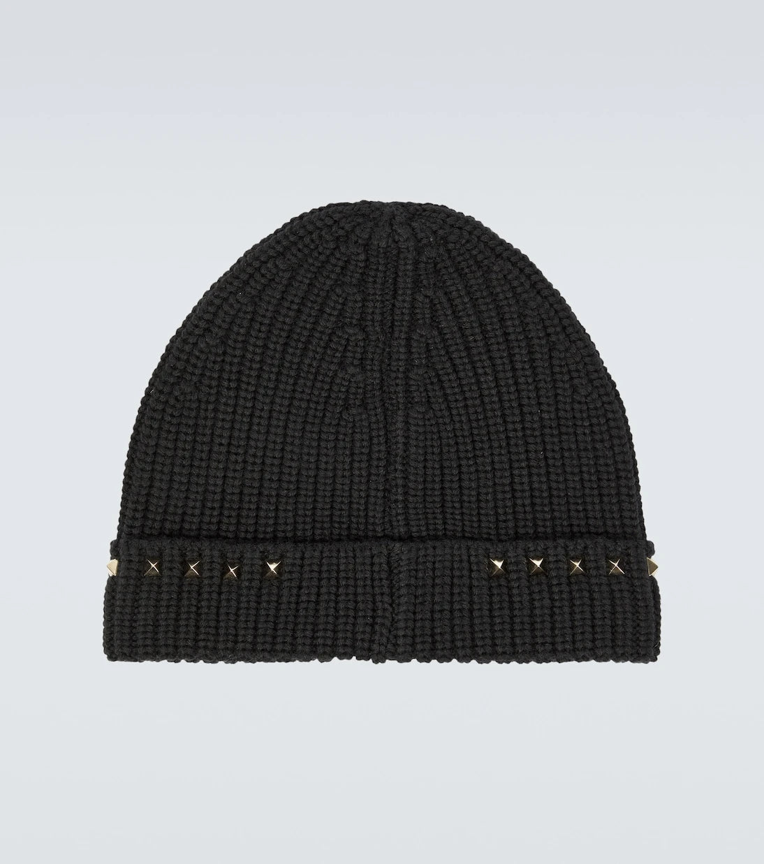 Valentino Garavani - Rockstud ribbed-knit wool beanie